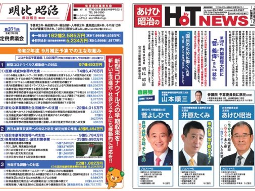 県政報告（チラシ）　No.85